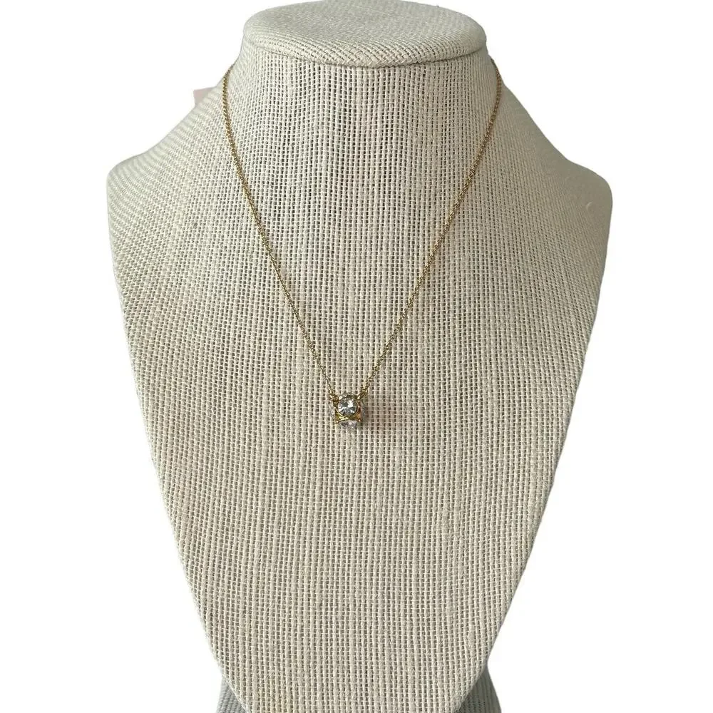 Kate Spade Lady Marmalade Mini Pendant Necklace Gold tone